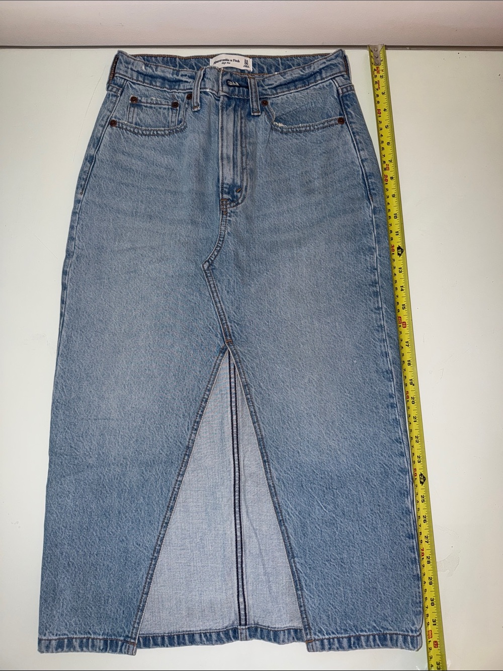Abercrombie & Fitch High Waisted Denim Skirt